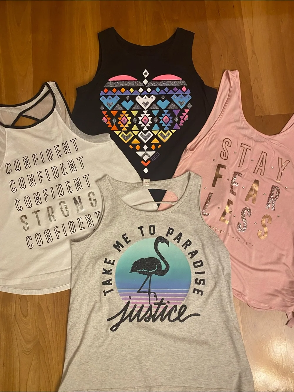 Justice Tank Tops - Girls 14/16 (Lot of 4)